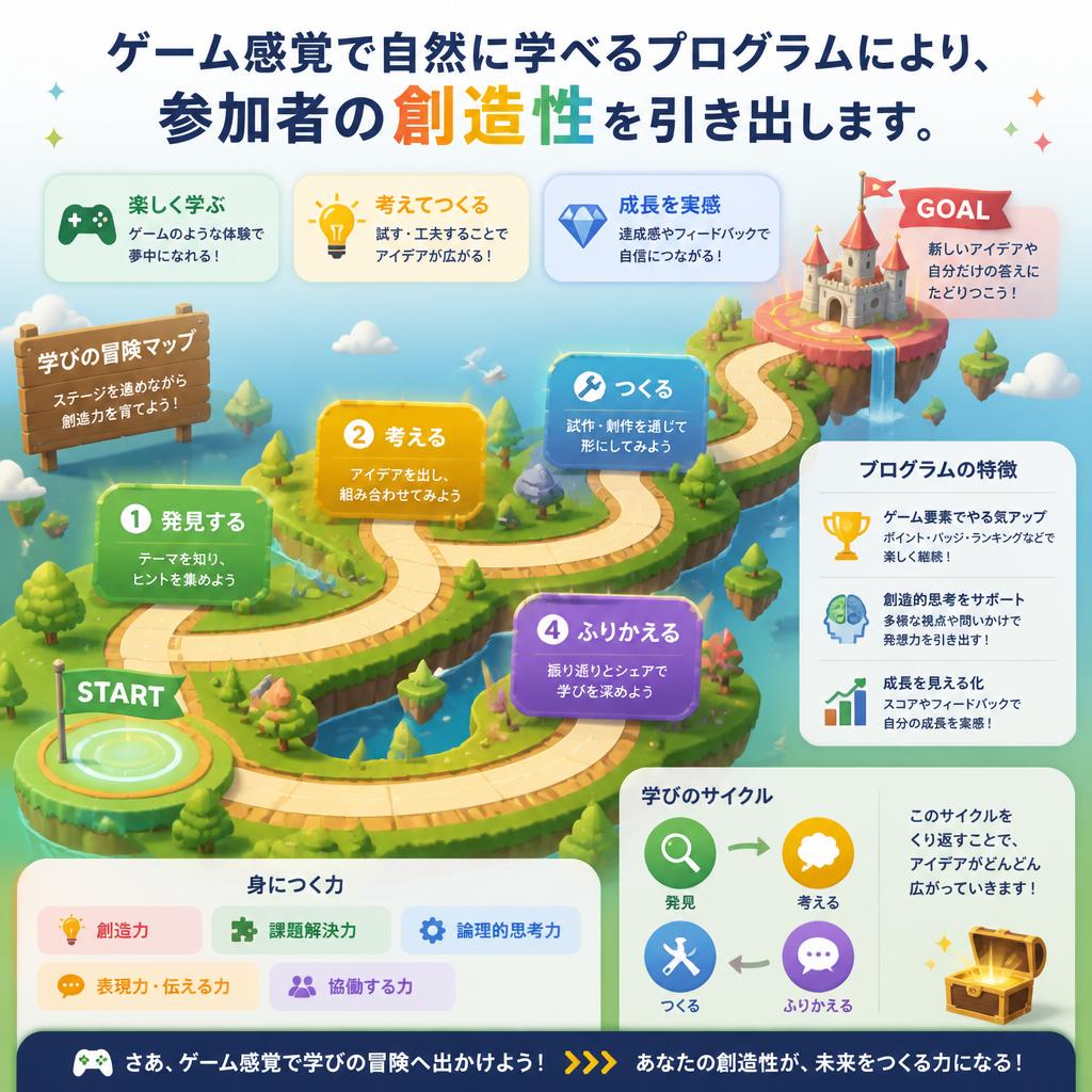 創造性を引き出すゲーム要素