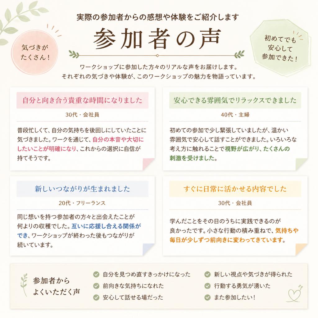 体験者の声